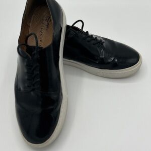 Bettye Muller Lace-up Leather Sneakers 8.5